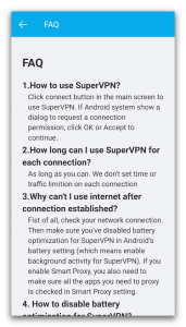 Super VPN About FAQ
